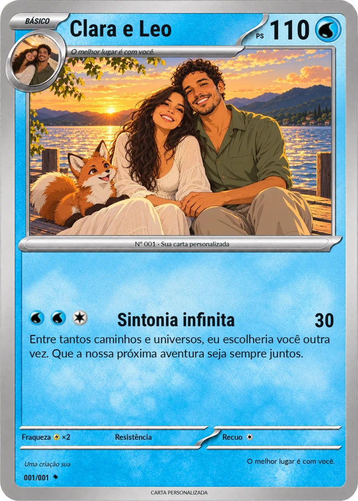 Carta personalizada de Clara e Leo — Clara e Leo